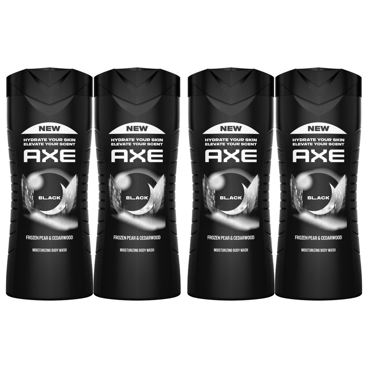 AXE Moisturizing Black Body Wash 16 fl oz Paraben & Sulfate-Free Twin Pack