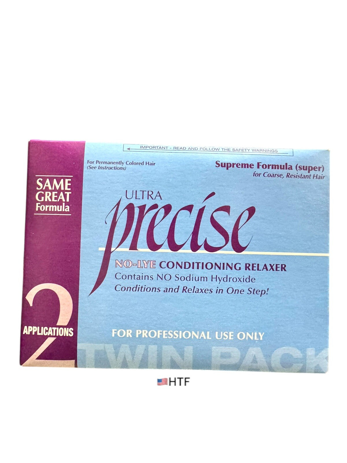 Ultra Precise No-Lye Hair Relaxer Kit Twin-Pack for Coarse Resistant Hair