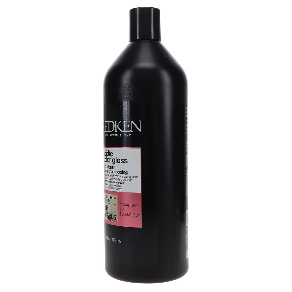 Redken Acidic Color Gloss Conditioner 33.8 oz for Color-Treated Hair - Sulfate-Free Shine