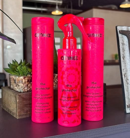 Color Protect and Strengthen Shampoo, Conditioner & Treatment Set for Color-Treated Hair